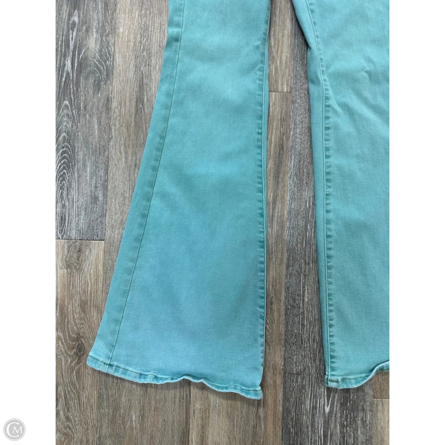 Jeans Flared By We The Free In Green Denim, Size: 4
