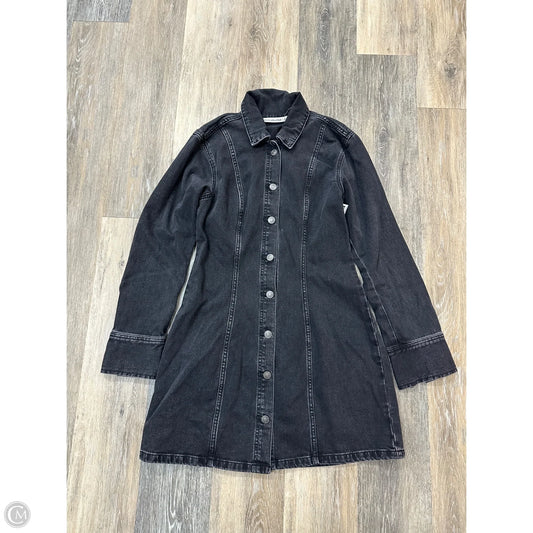 Dress Casual Midi By Abercrombie And Fitch In Black Denim, Size: S