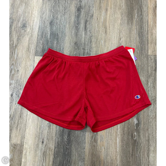 Athletic Shorts By Champion In Red, Size: Xl