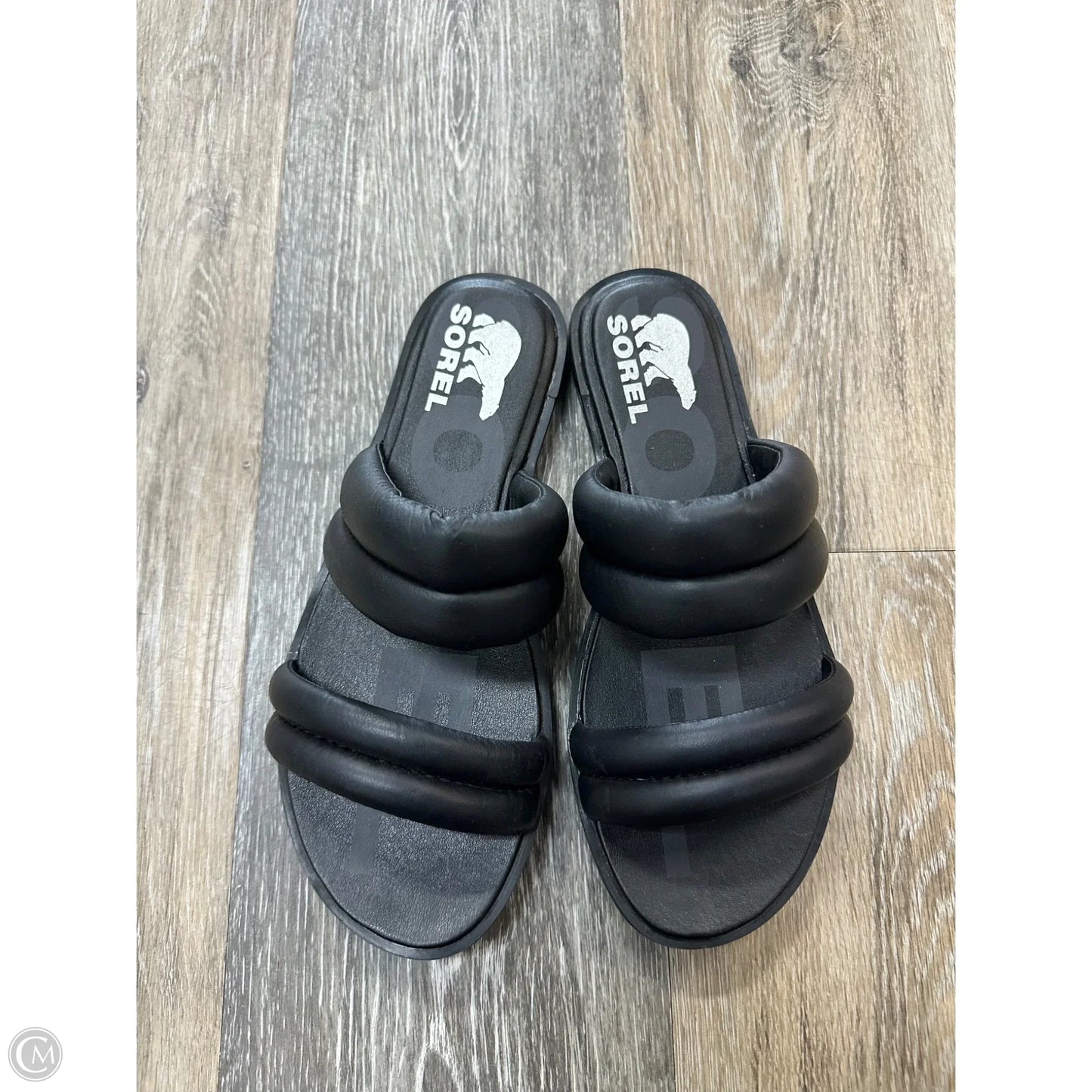 Sandals Flats By Sorel In Black, Size: 7.5