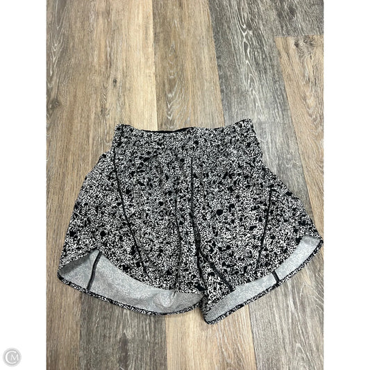 Athletic Shorts By Lululemon In Black & White, Size: 6