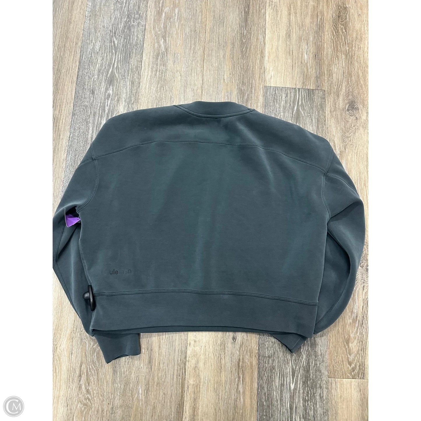 Athletic Sweatshirt Crewneck By Lululemon In Grey, Size: 6