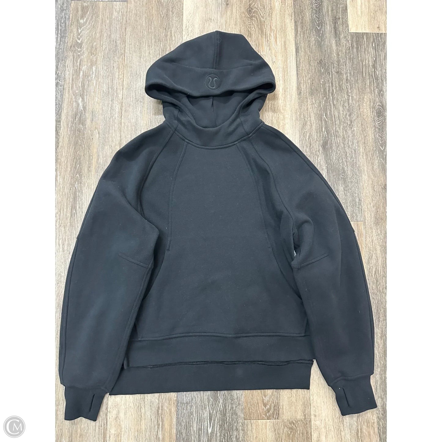 Athletic Sweatshirt Hoodie By Lululemon In Black, Size: Xs
