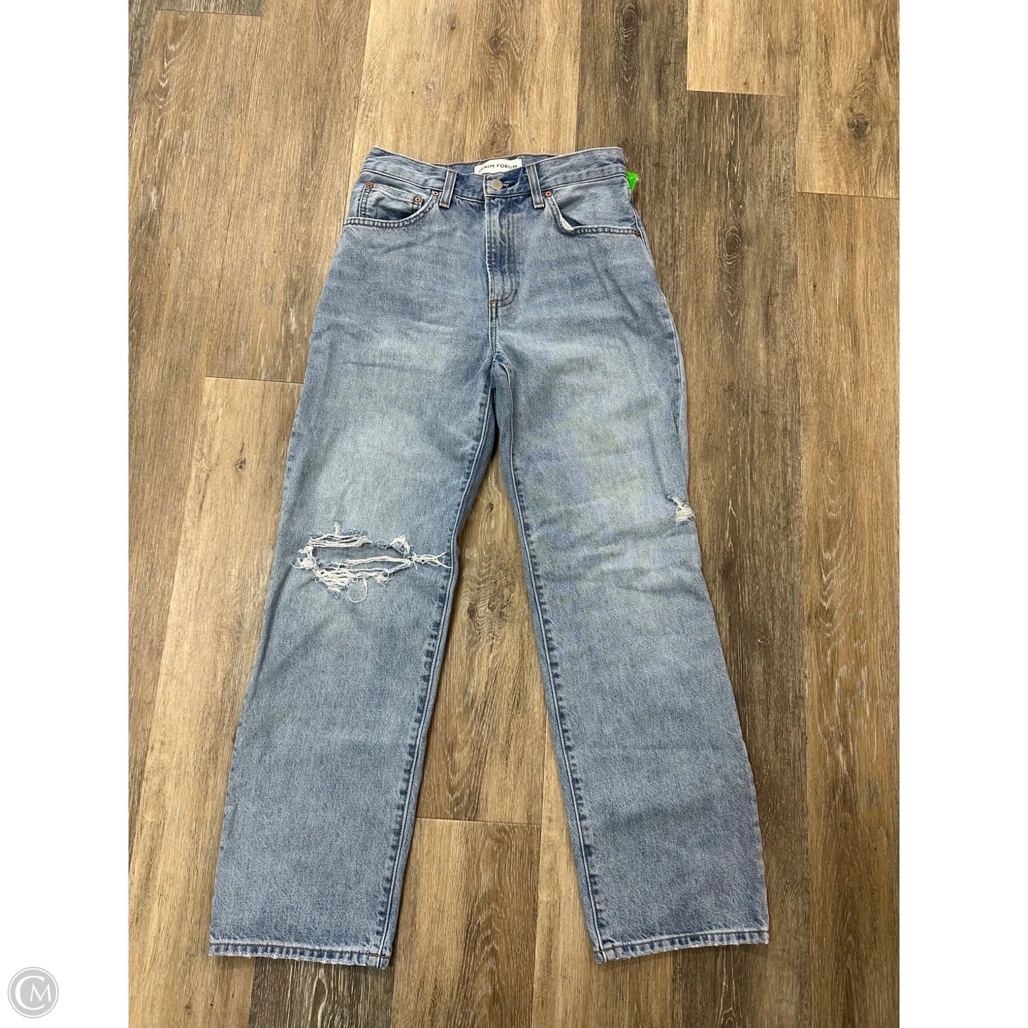 Jeans Straight By Denim Forum In Blue Denim, Size: 2