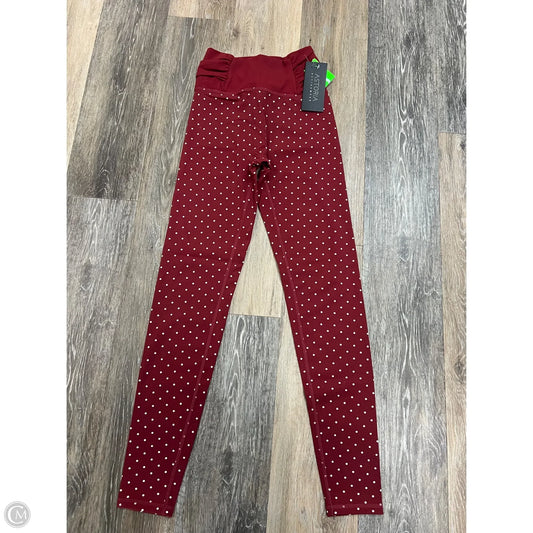 -Athletic Leggings By Astoria In Red, Size: M