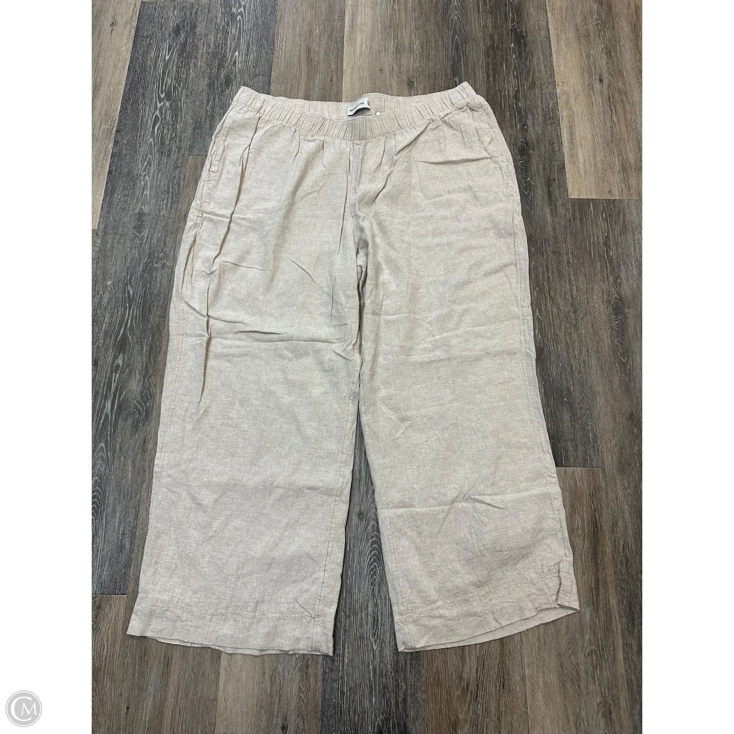 Pants Linen By Abercrombie And Fitch In Cream, Size: 2x