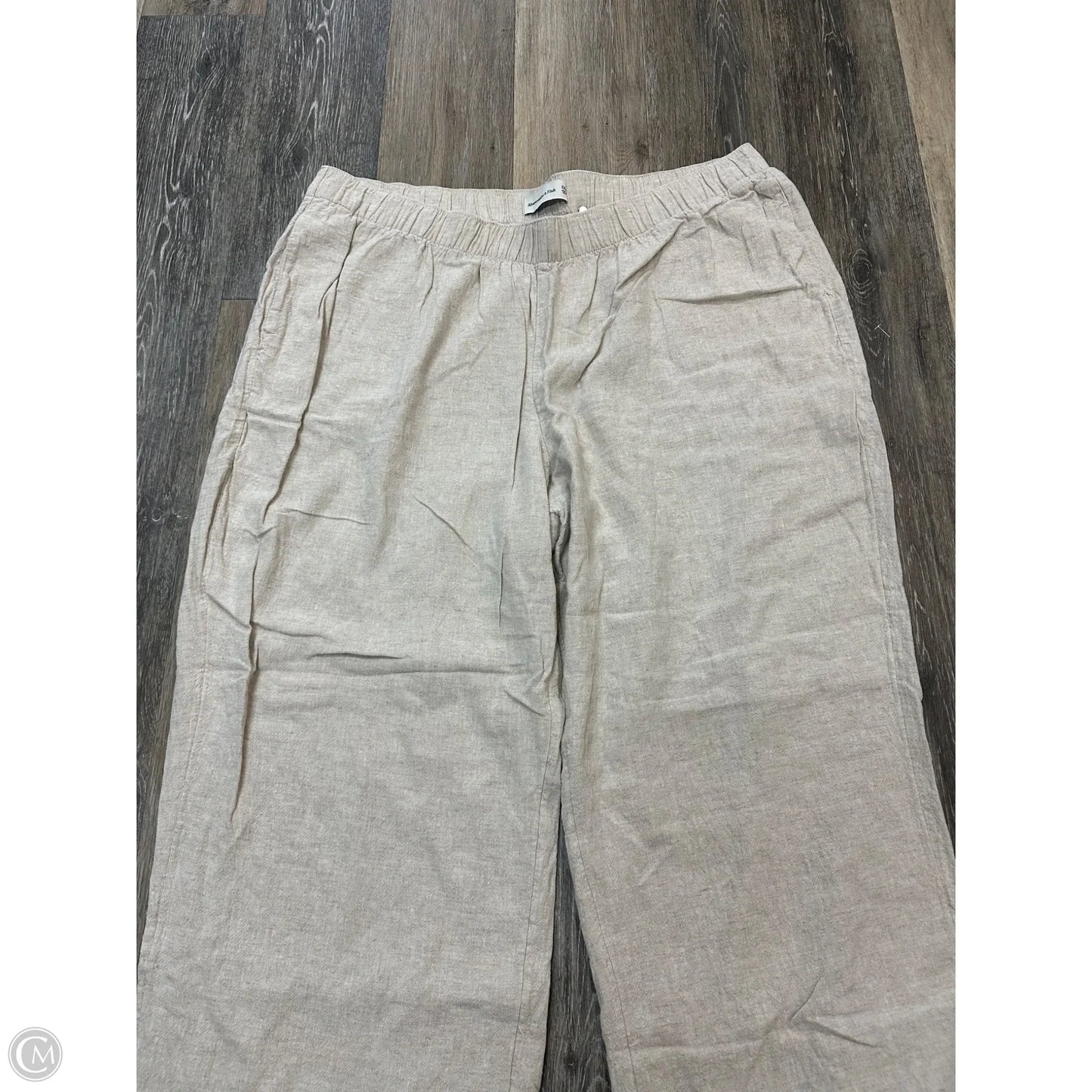 Pants Linen By Abercrombie And Fitch In Cream, Size: 2x