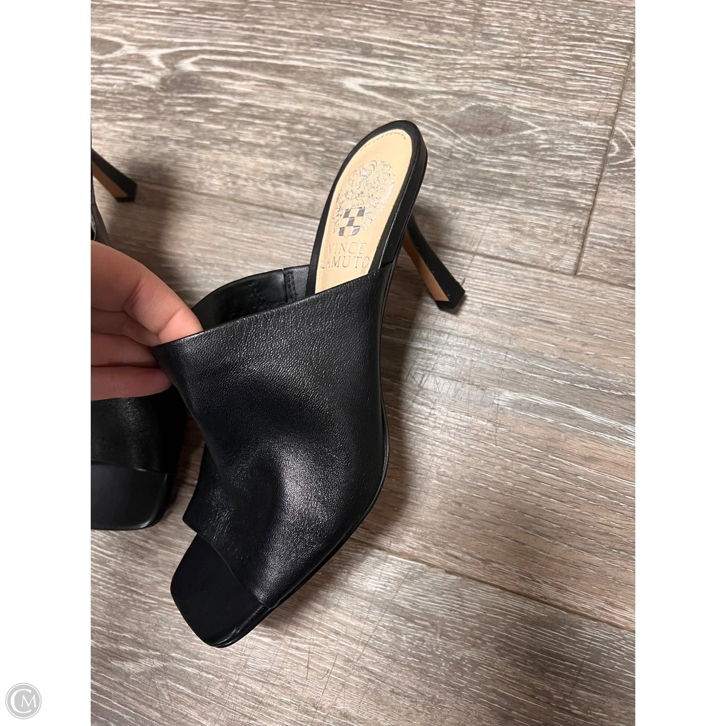 Sandals Heels Kitten By Vince Camuto In Black, Size: 6