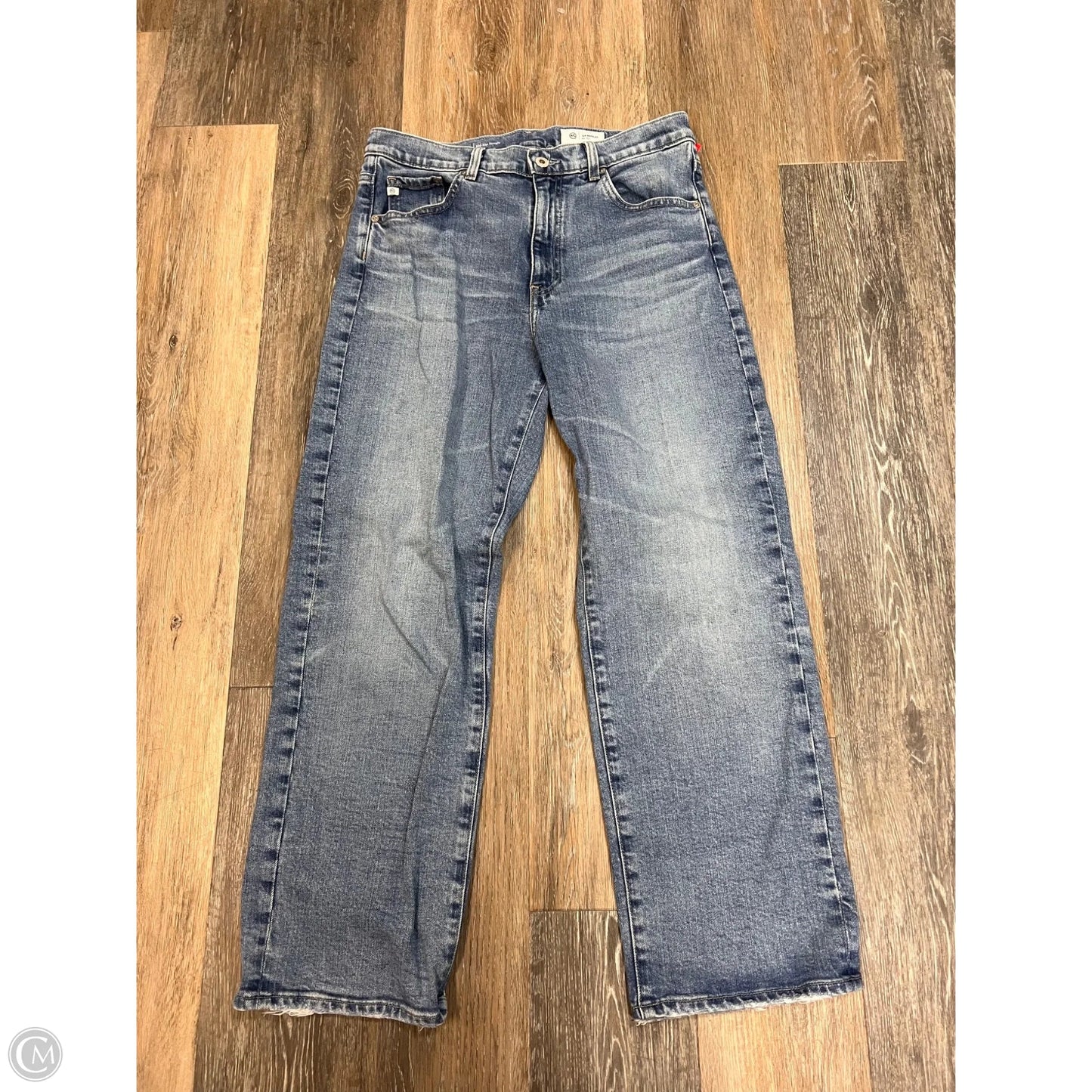 Jeans Straight By Adriano Goldschmied In Blue Denim, Size: 8/29