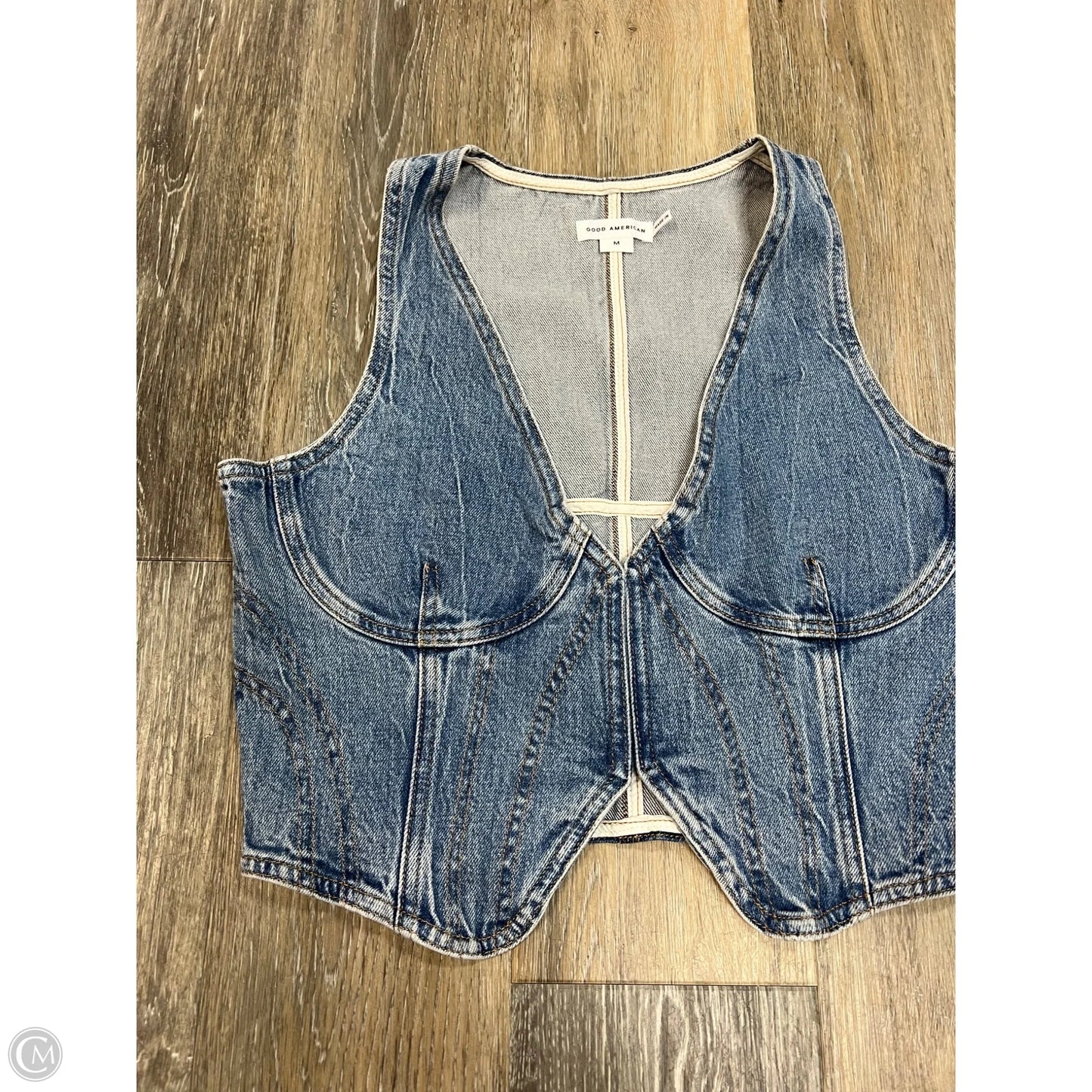 Vest Other By Good American In Blue Denim, Size: M