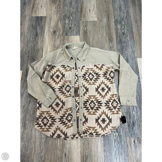 Jacket Other By Mystree In Tan, Size: M