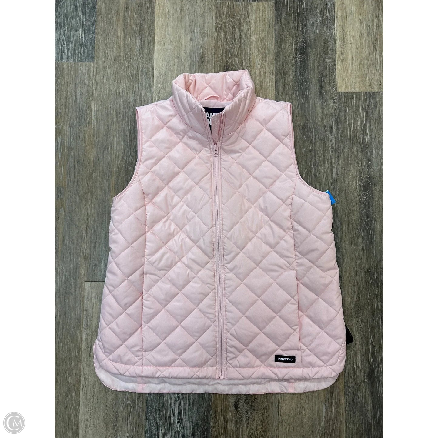 Vest Puffer & Quilted By Lands End In Pink, Size: M