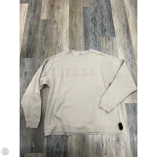 Sweatshirt Crewneck By Nash In Tan, Size: L