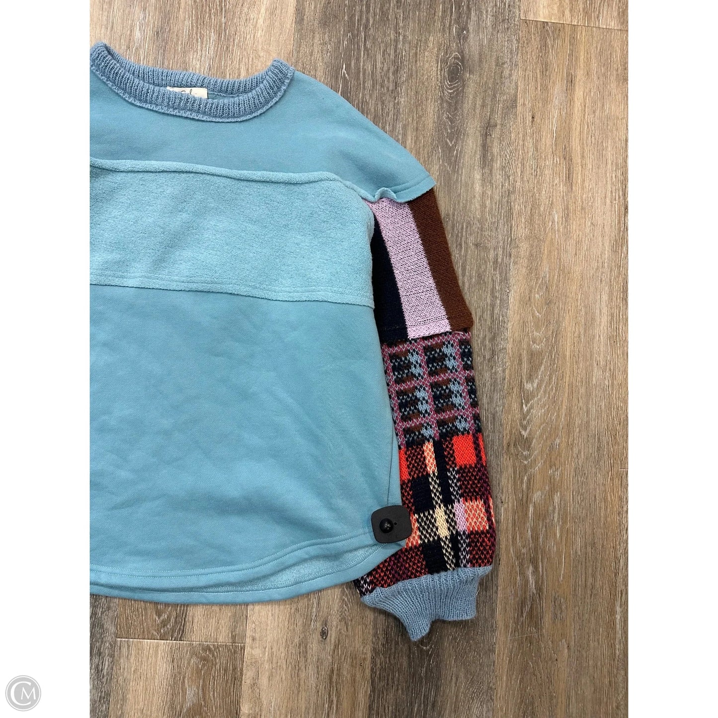 Top Long Sleeve By Easel In Blue, Size: S