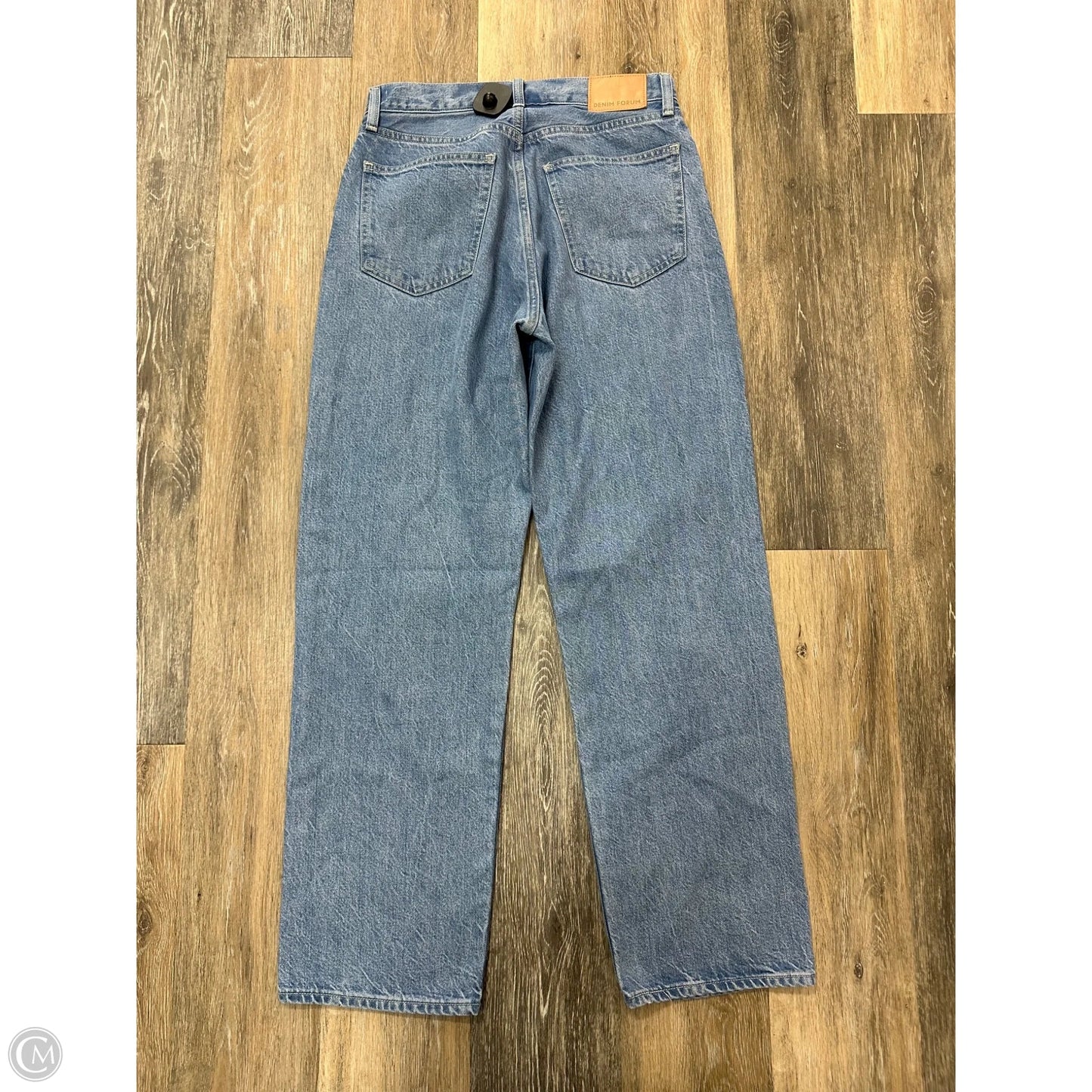 Jeans Straight By Denim Forum In Blue Denim, Size: 4