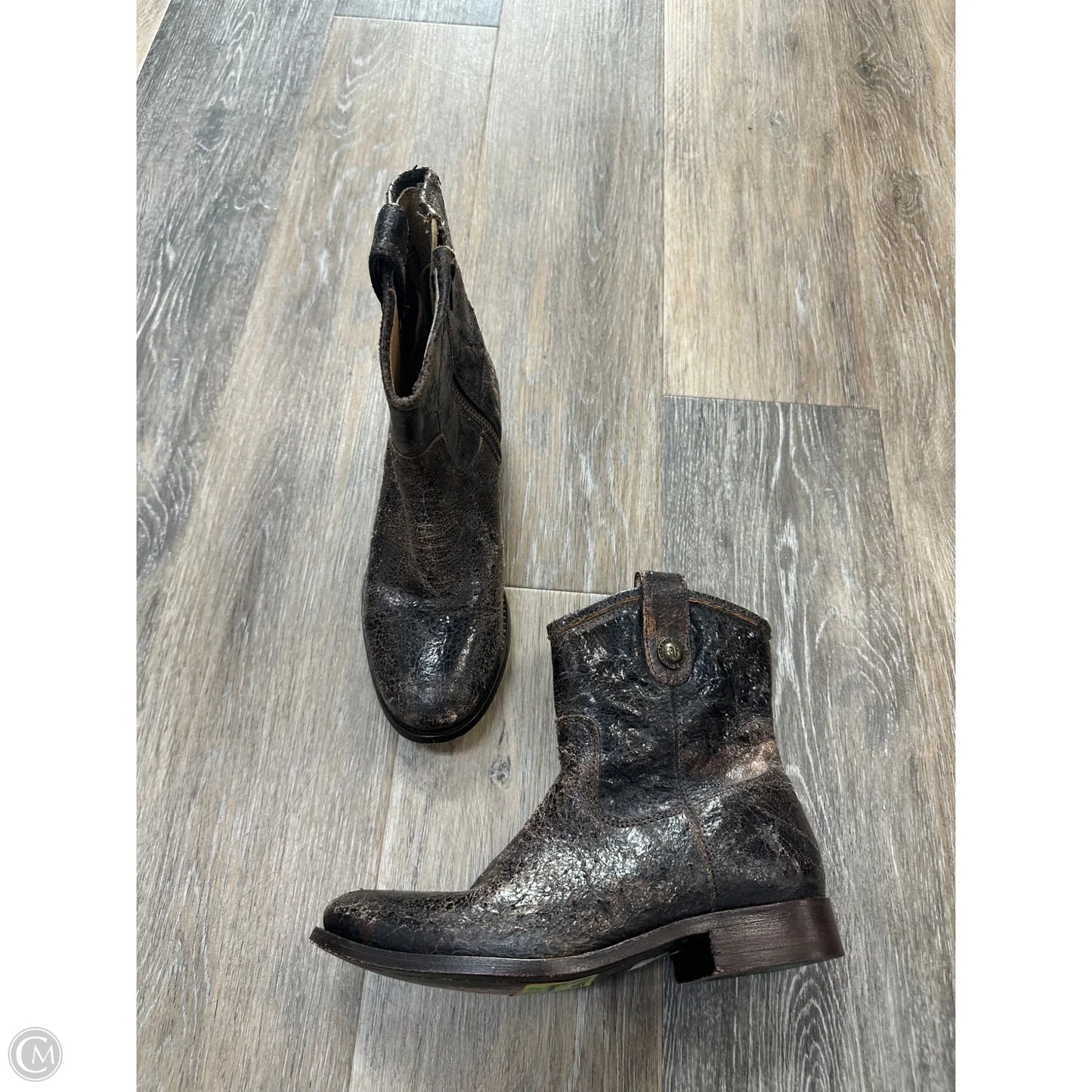 Boots Designer By Frye In Brown, Size: 6.5