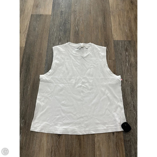 Top Sleeveless By Vince In White, Size: L