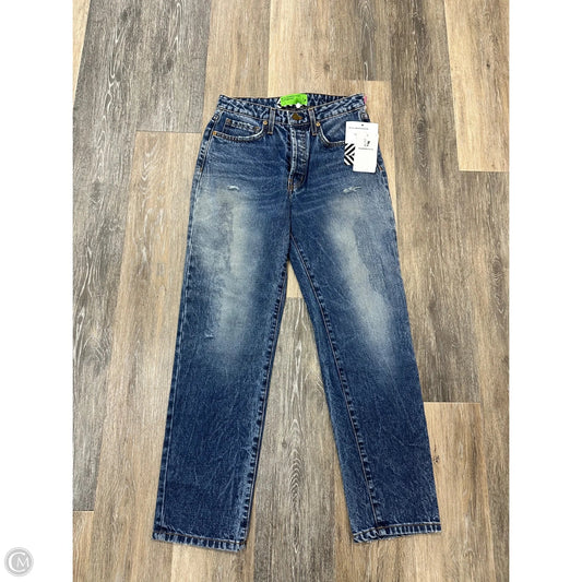 Jeans Straight By Free People In Blue Denim, Size: 2