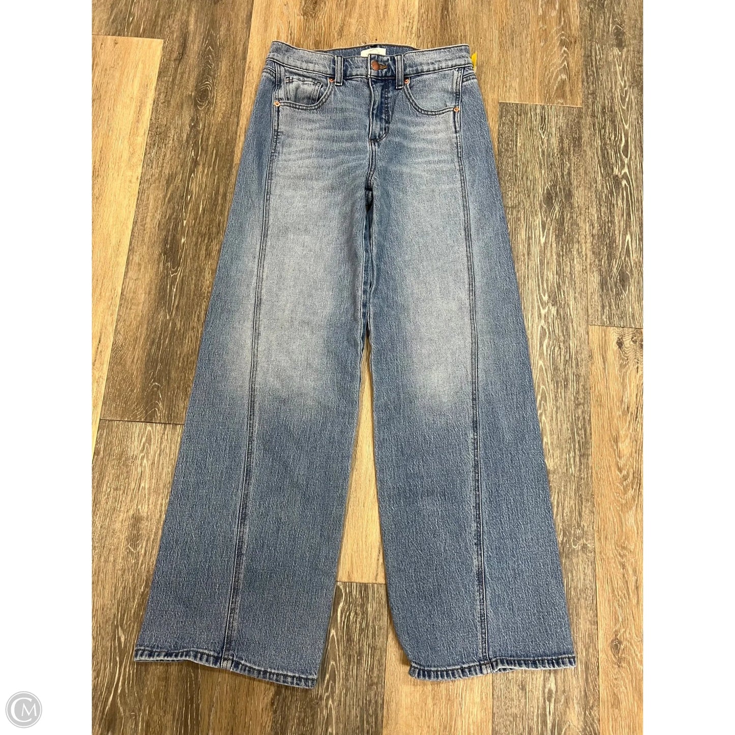 Jeans Wide Leg By Evereve In Blue Denim, Size: 4/27