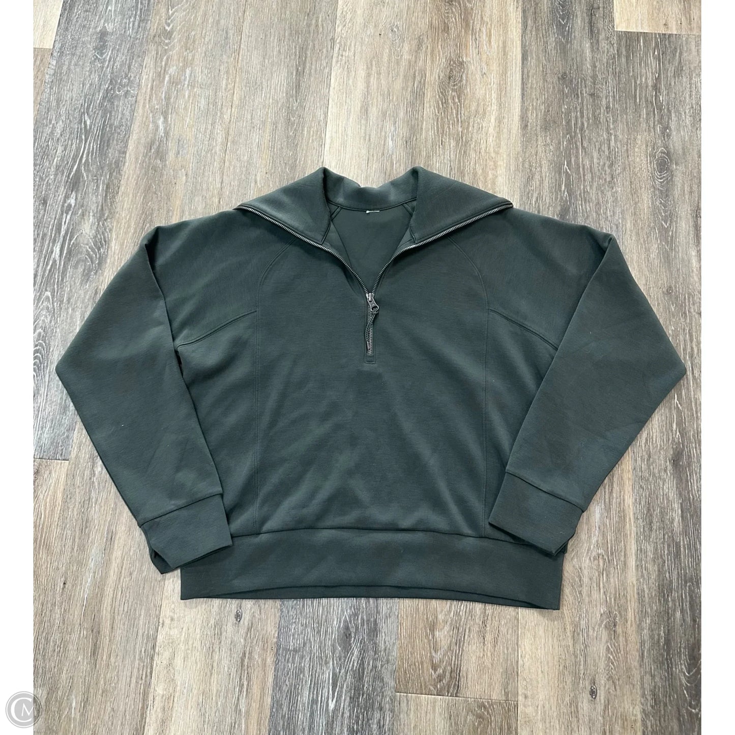 Athletic Jacket By Spanx In Green, Size: M