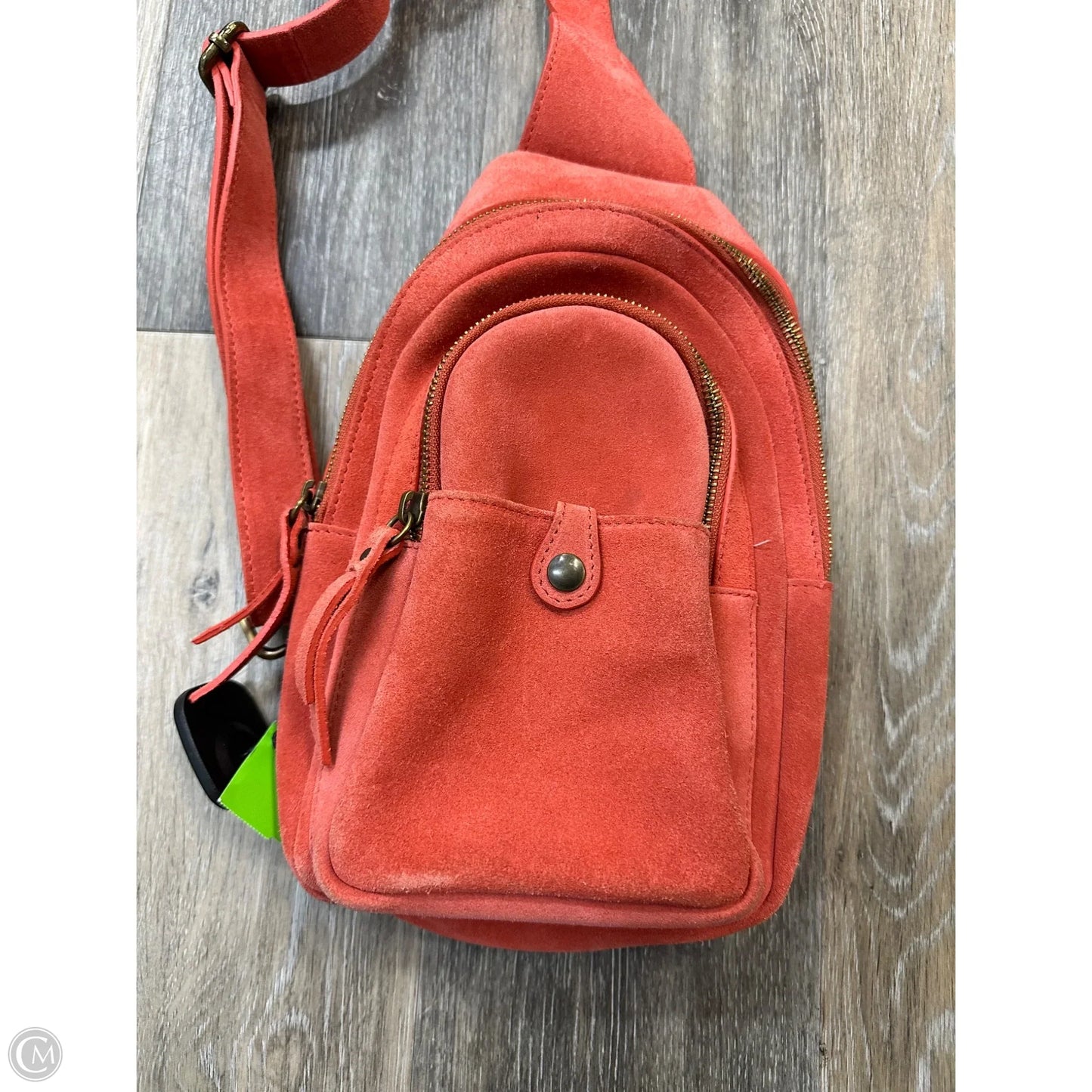 Crossbody Leather By Sundance, Size: Medium