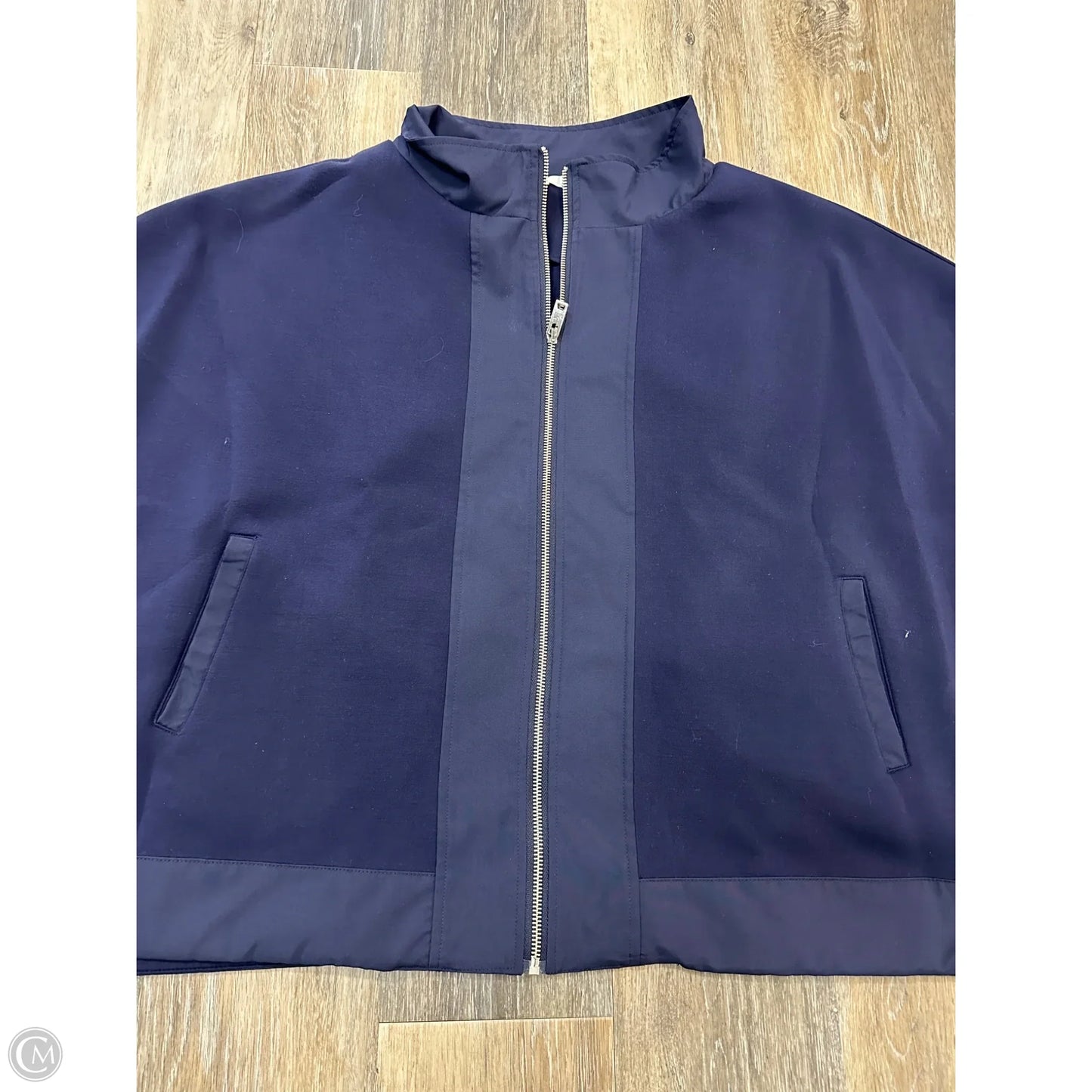 Athletic Top Short Sleeve By Joh Apparel In Navy, Size: S