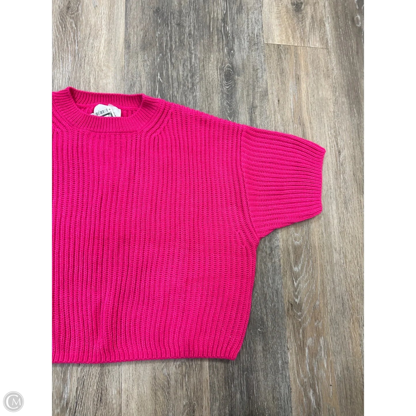 Sweater Short Sleeve By Stitches + Stripes In Pink, Size: L