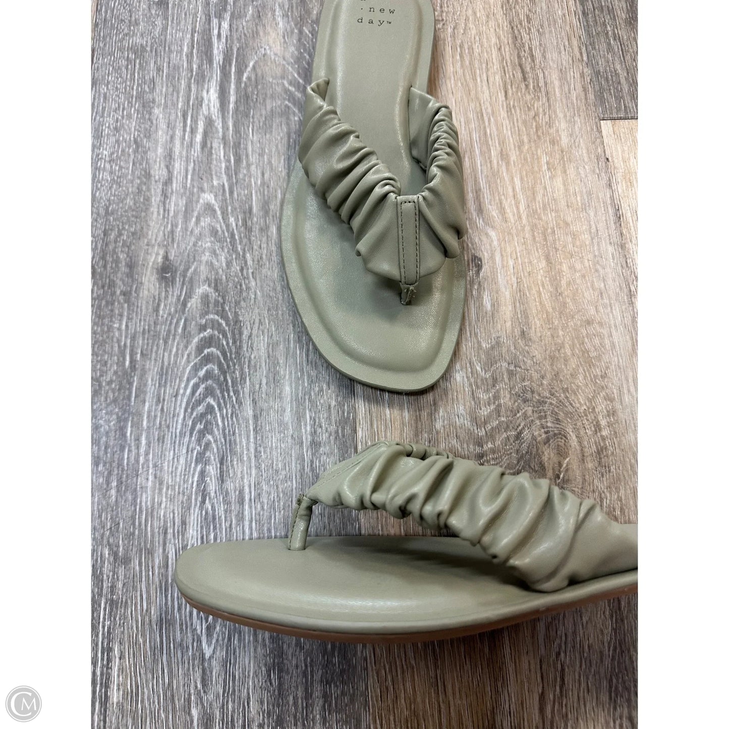 Sandals Flats By A New Day In Green, Size: 7