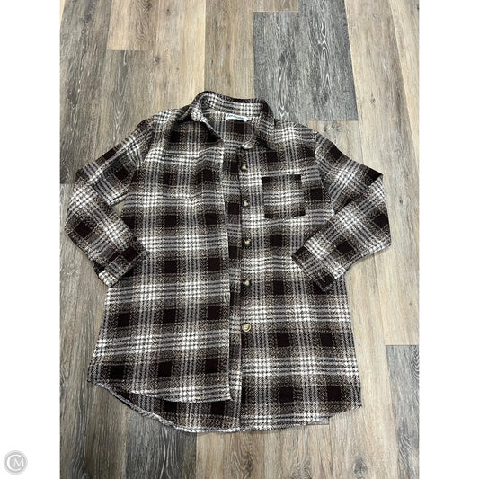 Jacket Shirt By Homegrown Hippie In Brown, Size: L/XL