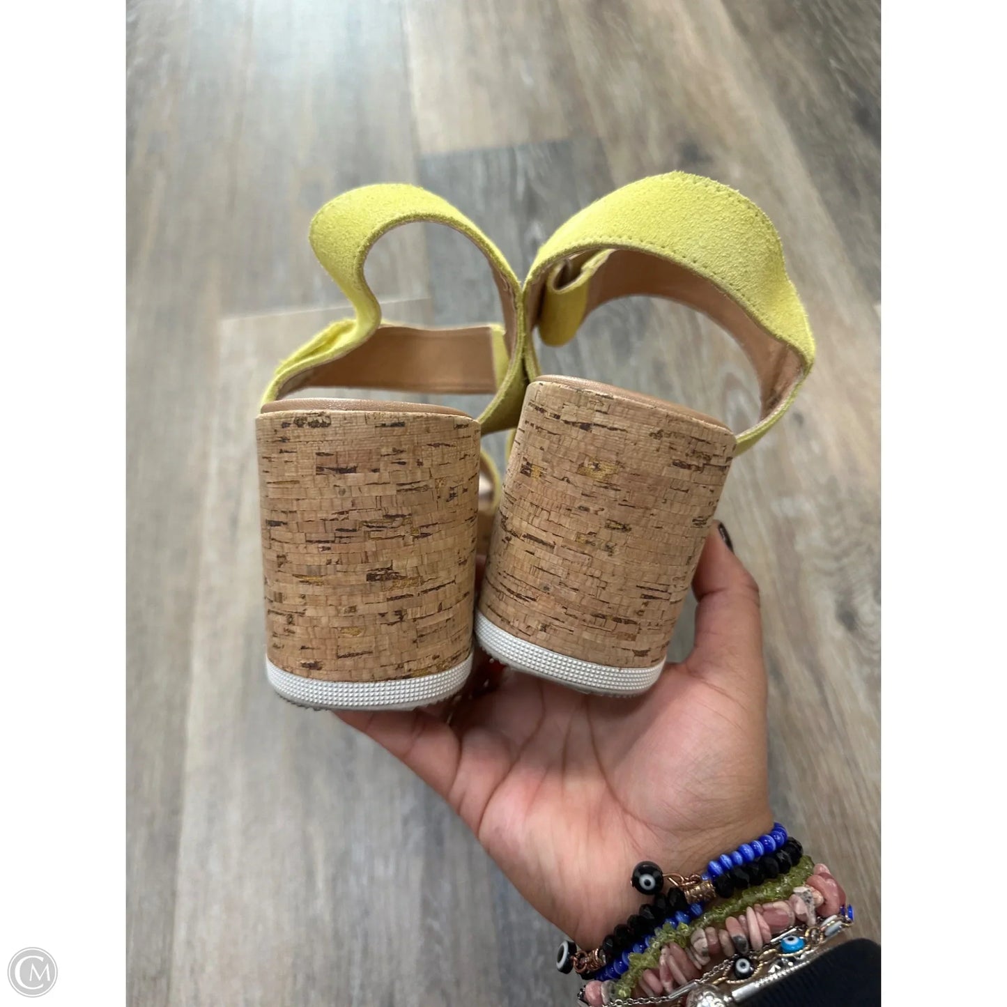 Sandals Heels Platform By Sorel In Yellow, Size: 10