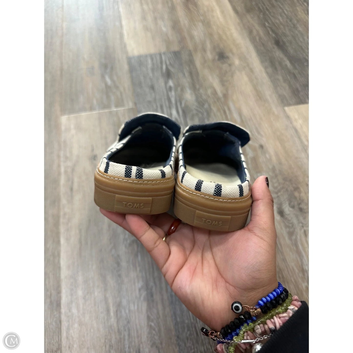 Shoes Flats By Toms In Striped Pattern, Size: 10