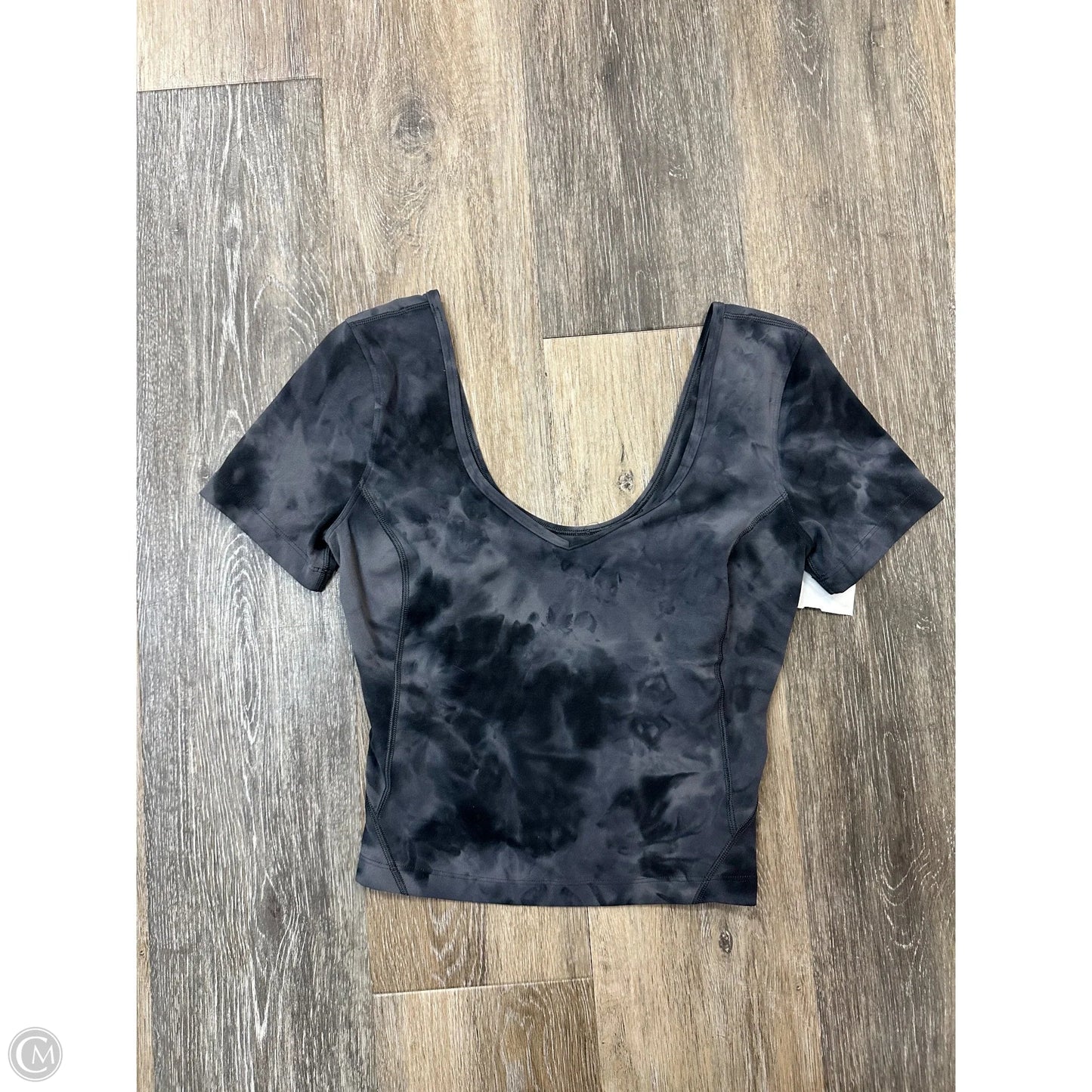 Athletic Top Short Sleeve By Lululemon In Tie Dye Print, Size: S