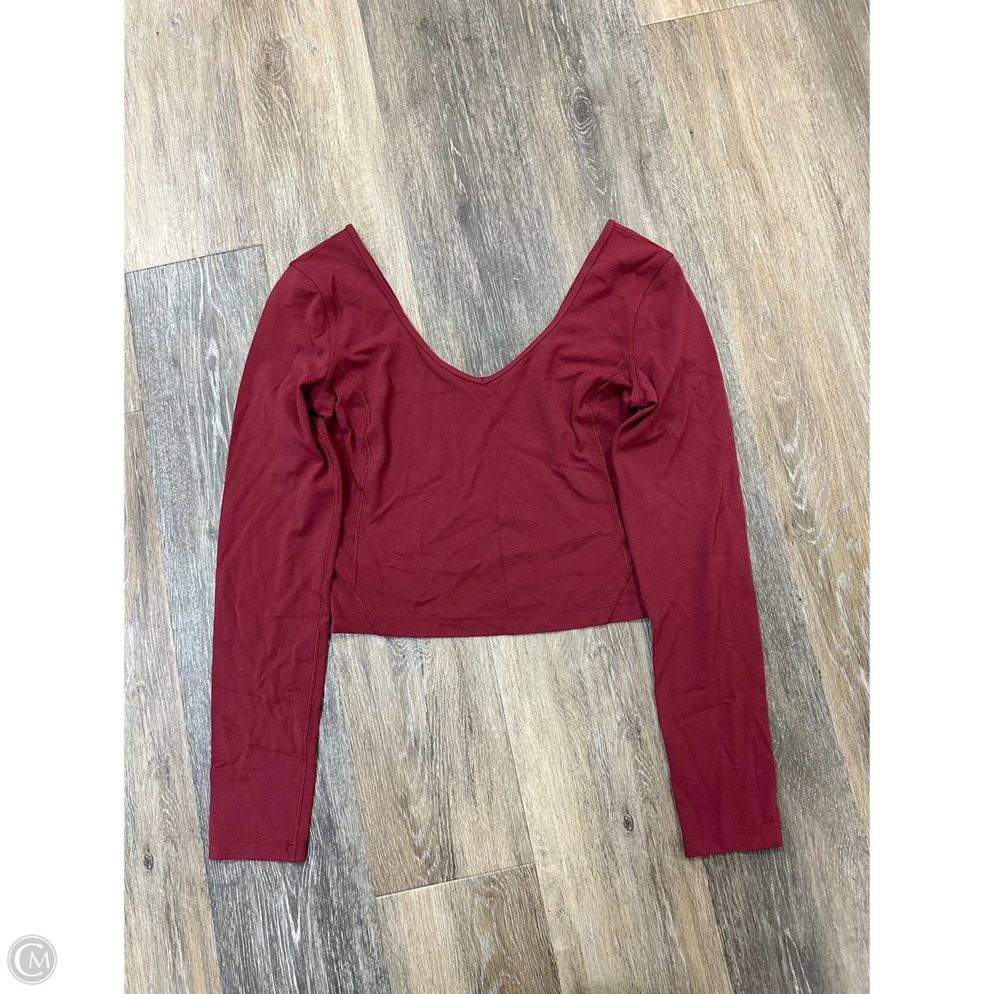 Athletic Top Long Sleeve Crewneck By Lululemon In Mauve, Size: S