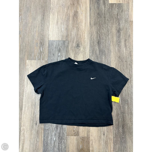 Athletic Top Short Sleeve By Nike Apparel In Black, Size: M