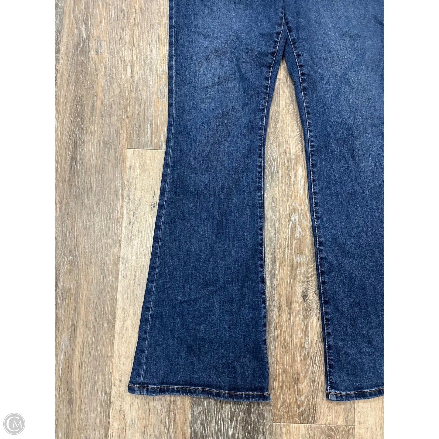 Jeans Flared By Kut In Blue Denim, Size: 10