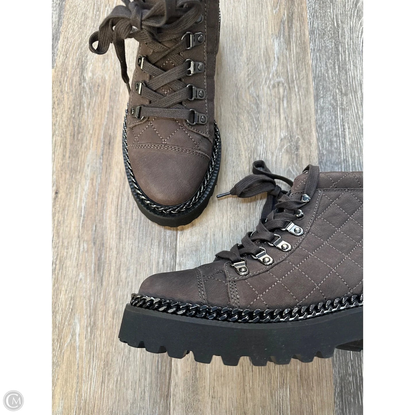 Boots Combat By Vince Camuto In Brown, Size: 6.5