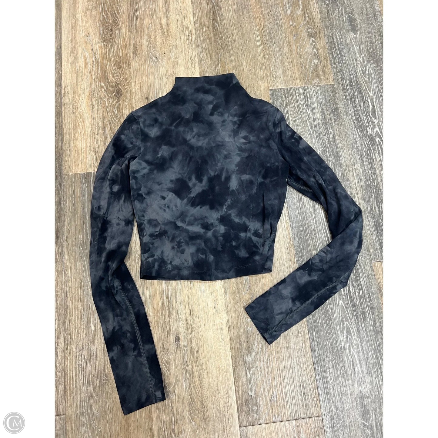 Athletic Top Long Sleeve Collar By Lululemon In Tie Dye Print, Size: 2