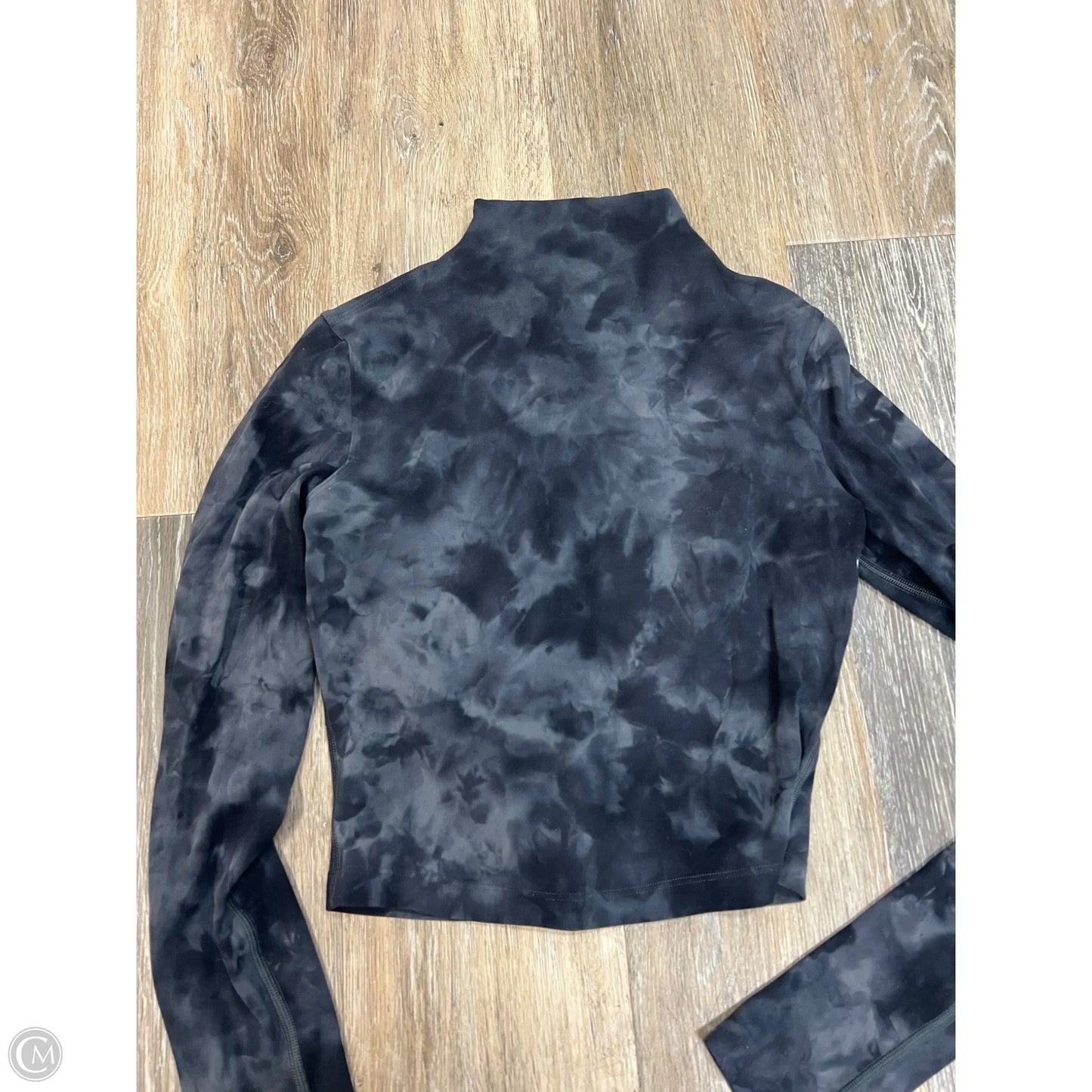 Athletic Top Long Sleeve Collar By Lululemon In Tie Dye Print, Size: 2