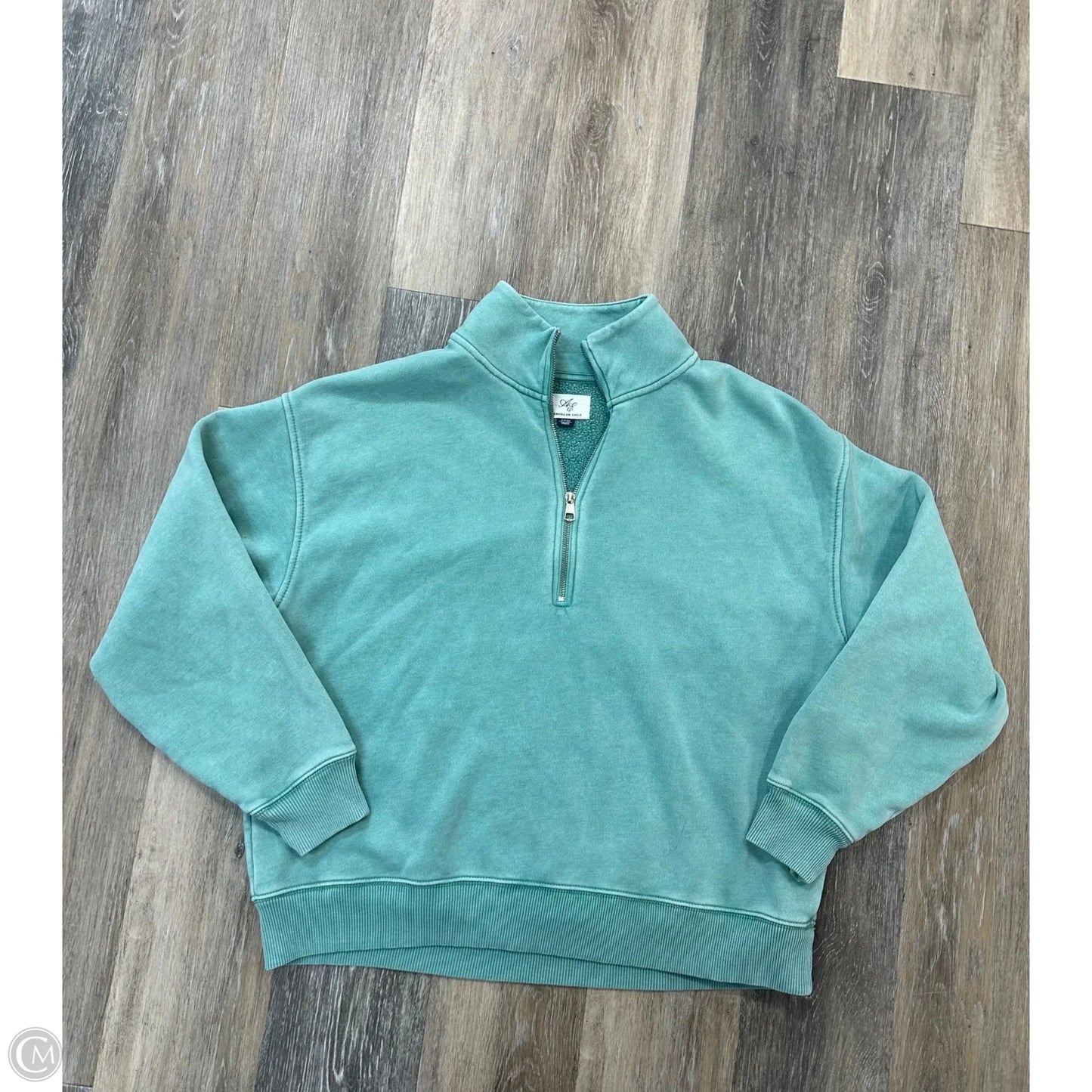 Sweatshirt Collar By American Eagle In Blue, Size: S