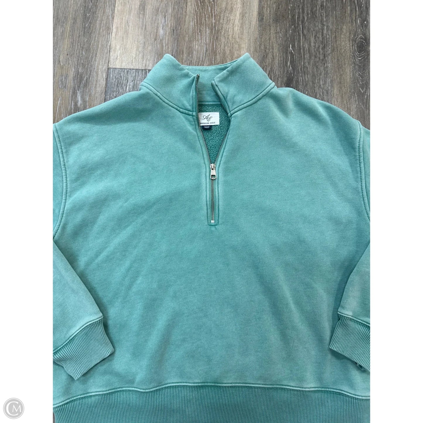 Sweatshirt Collar By American Eagle In Blue, Size: S
