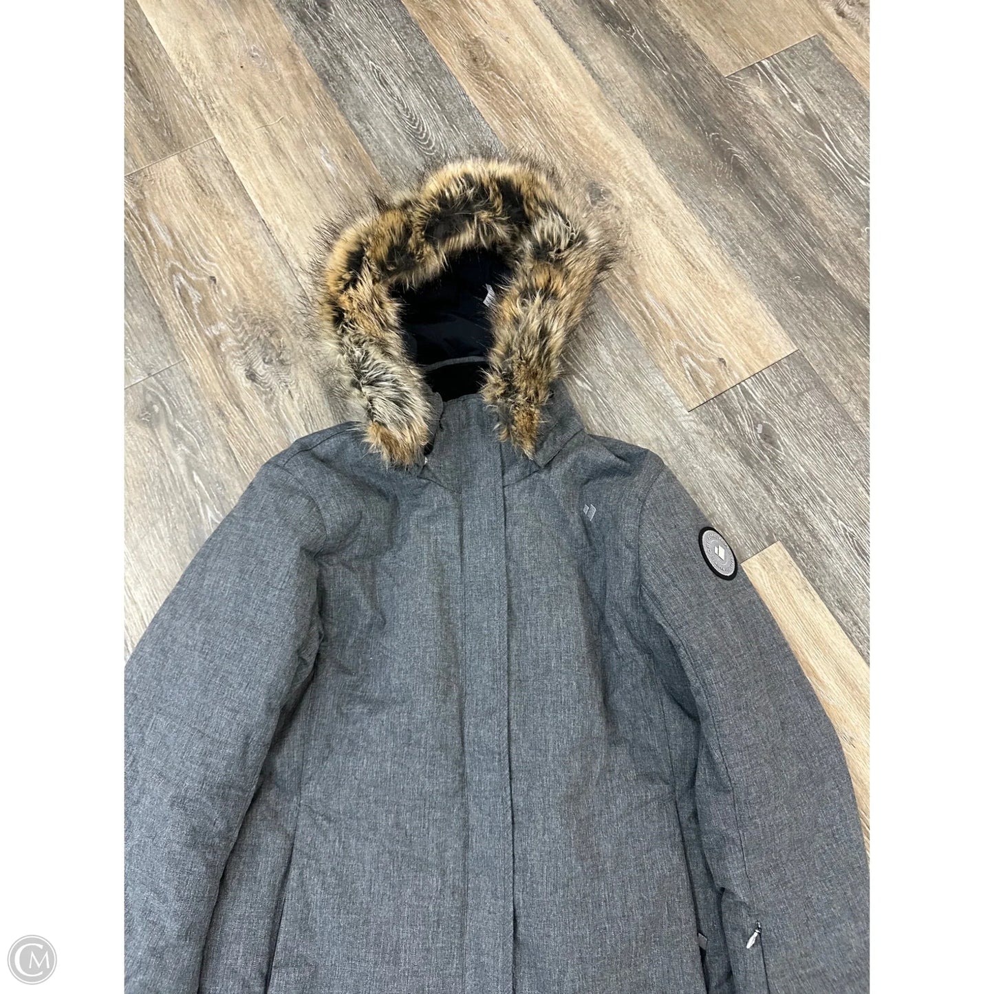 Coat Puffer & Quilted By Obermeyer In Grey, Size: 12
