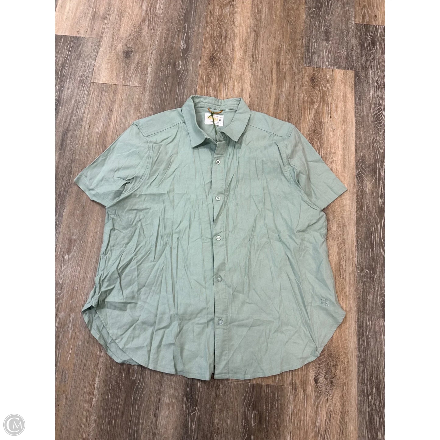 Top Short Sleeve By Marsh  In Blue, Size: Xl