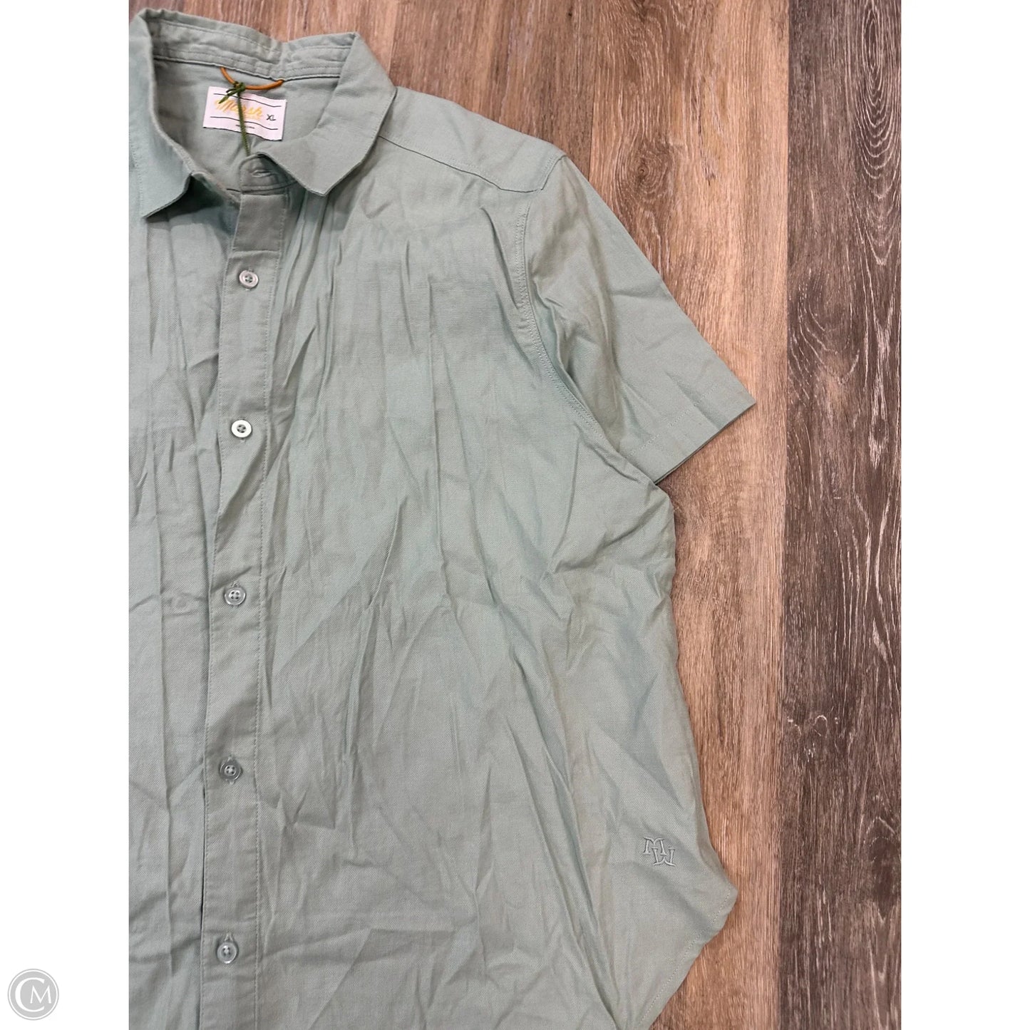 Top Short Sleeve By Marsh  In Blue, Size: Xl