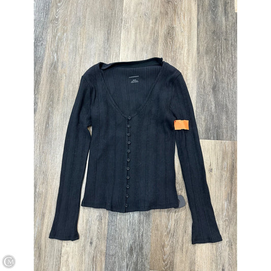 Top Long Sleeve By Anthropologie In Grey, Size: M