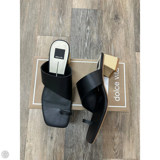 Sandals Heels Block By Dolce Vita In Black, Size: 9.5