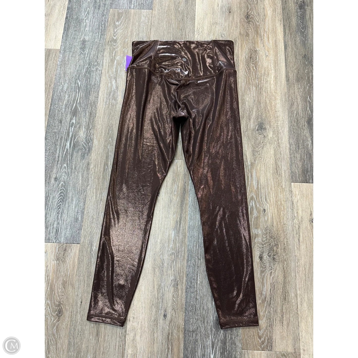 Athletic Leggings By Athleta In Brown, Size: M