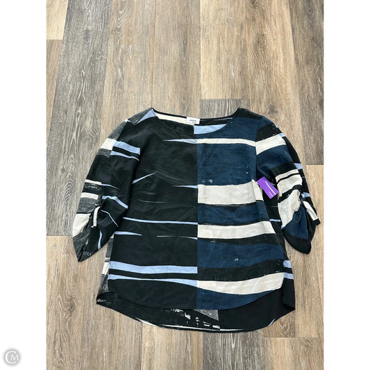 Blouse Long Sleeve By Akris In Multi-colored, Size: Xs