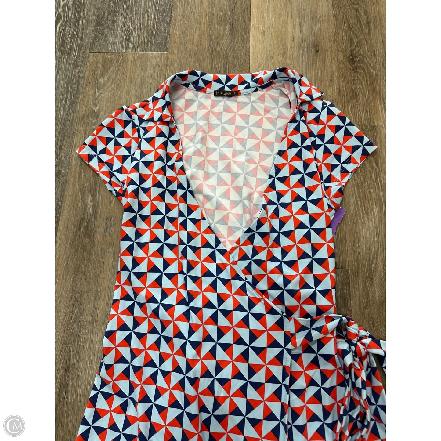Dress Casual Midi By J Mclaughlin In Blue & Orange, Size: S