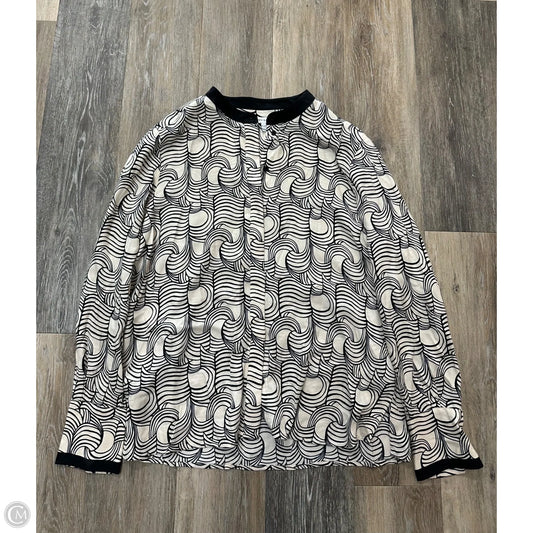 Blouse Long Sleeve By Reiss In Cream, Size: Xl
