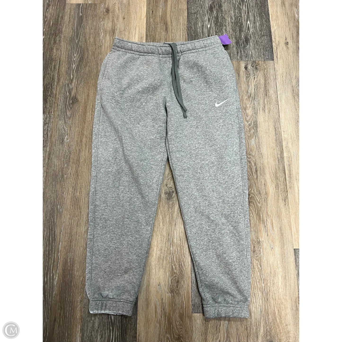 Athletic Pants By Nike Apparel In Grey, Size: S